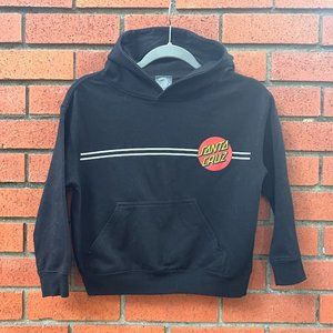 SANTA CRUZ Black Hoodie, Size Youth XS